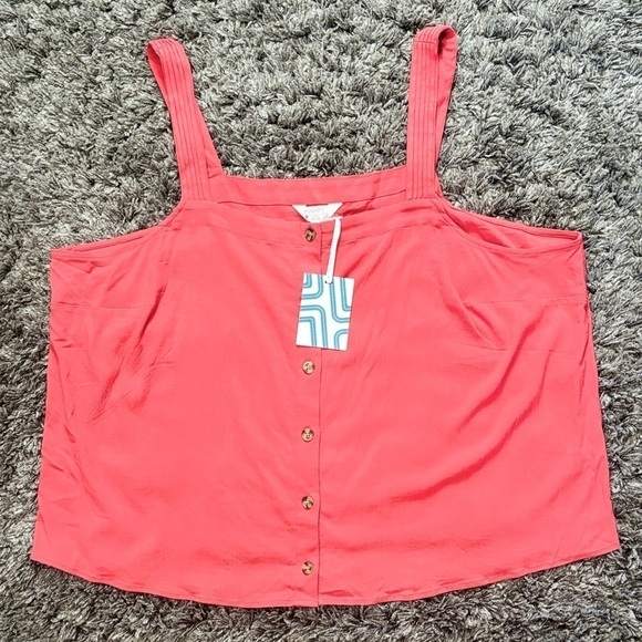 New Market & Spruce Tenley Sleeveless Button Down Blouse size 2X - 3X - Picture 5 of 8